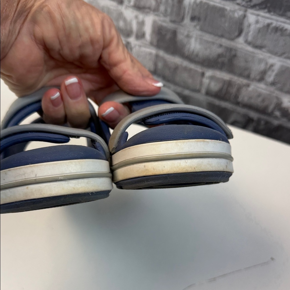 CROCS Navy and Gray Sandals - Picture 8 of 8